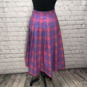 Vintage Pendleton plaid skirt